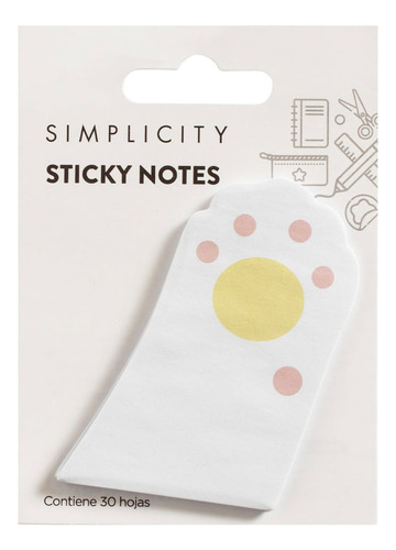 Sticky Notes Simplicity Gatito X 30 Un