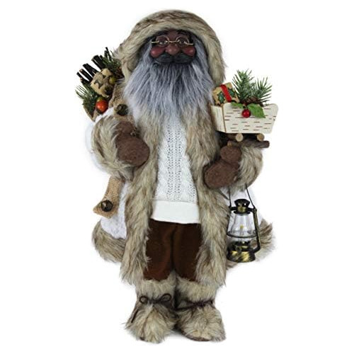 Figura Decorativa De Papá Noel Africano Americano De 1...