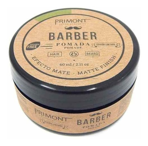 Primont Barber Pomada Efecto Mate Pelo Barberia 60ml