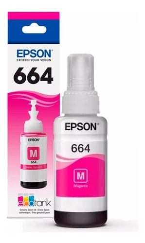 Tinta Epson 664 T664320 Origina Magental L200 L210 L355 L555