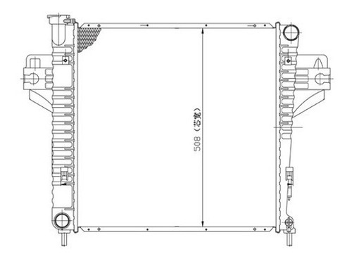 Radiador Jeep Liberty 2002 - 2005 L4 2.4 Lts Automatico Qwe