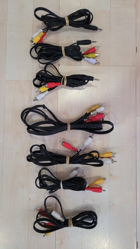 Paquetes De 7 Cables De Audio (rca A Rca) Y  Rca A Macho 
