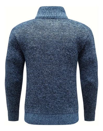 Jersey Para Hombre Con Cuello Alto, Cómodo Y Cómodo Cierre