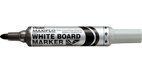 Marcador Pentel De Pizarra Maxiflo Mwl5m-a Negro - Mosca