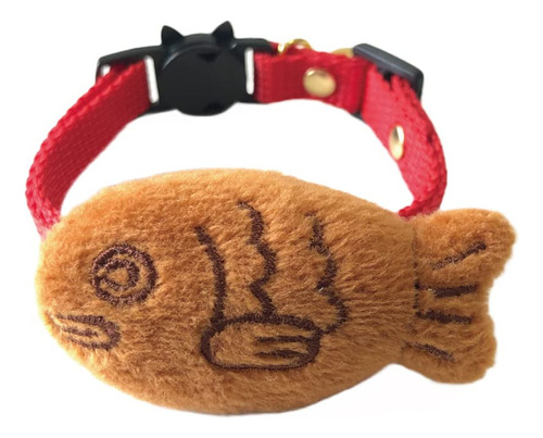 Kokoneko Honpo Fluffy Taiyaki Collar Para Gato, Seguridad Co