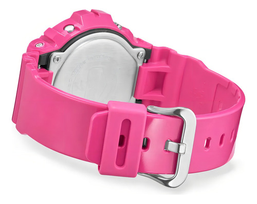 Reloj Casio G-shock Dw-6900rcs-4 Correa Rosa Chicle Bisel Rosa Chicle Fondo Plateado