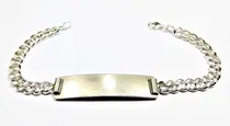 Comprar Pulsera Identidad Plata 925 Maciza Hombre Grabada