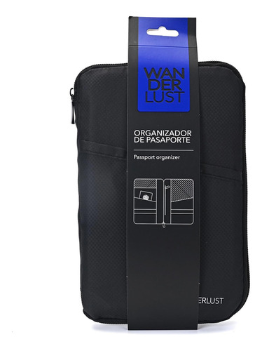 Porta Pasaporte Wanderlust Negro 35132