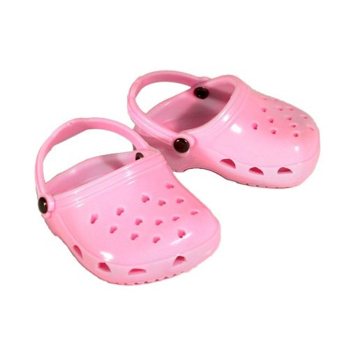 Zapatos De Color Rosa Jardín Estorbos De La Muñeca American 