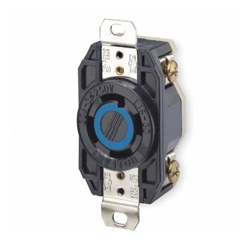 2720 Leviton Contacto Fijo 3p 4h 30 Amp 250v Negro L15-30r