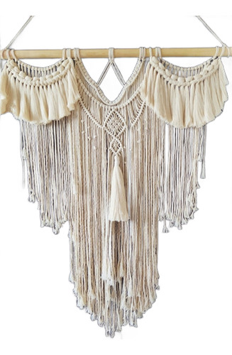 Tapiz Colgante Decorativo Macrame Adorno Pared Boho Tejido