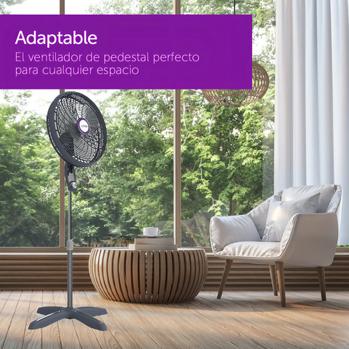 Ventilador De Pedestal De 18 Vortex P180 127v Estructura Gri