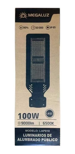 Reflector LED Tianlai Tlap-02 100W con luz blanco frío y carcasa negro 127V