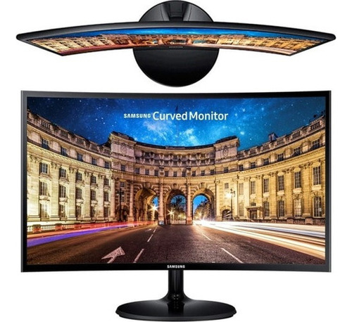 Monitor Samsung 27inc. Curved 1.8m Full Hd Hdmi D-sub High Color Negro