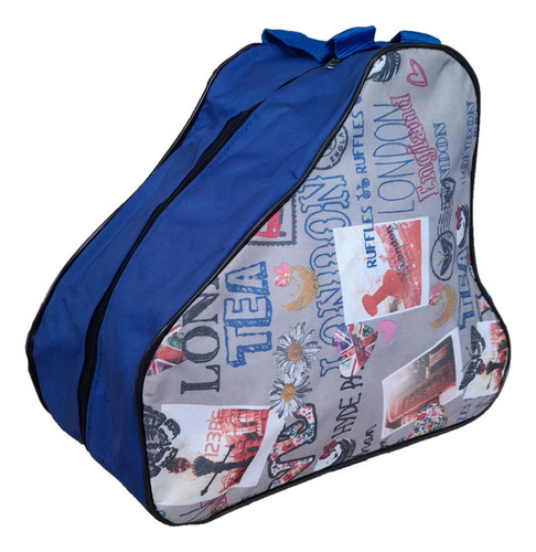 Imagen 1 de 10 de Bolso De Patin Artististico Y Roller Tipo Mochila Estampada