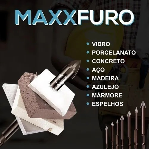 Maxxfuro Broca Indestrutível Universal Fura Tudo Jogo 7pcs