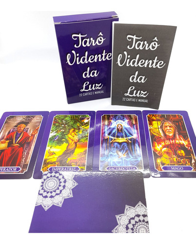 Tarô Vidente Da Luz Tarô Marselha 22 Cartas Com Manual