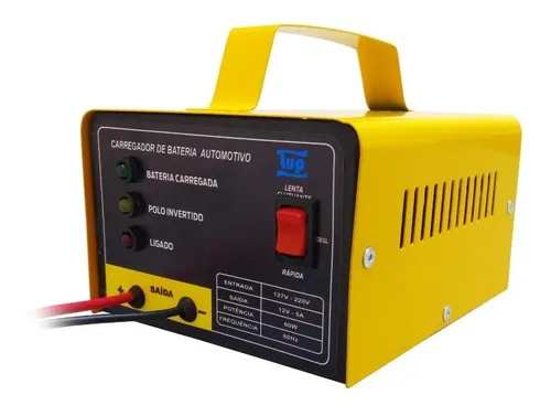 Carregador De Bateria Automotivo Bivolt 12v 5a Led Lup - R$ 73,99