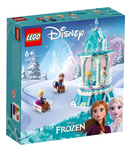 Lego Frozen Carrossel Magico Anna E Elsa 175 Pçs - 43218