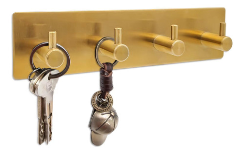 Soporte Autoadhesivo Para Llaves De Pared Con 4 Ganchos Dora