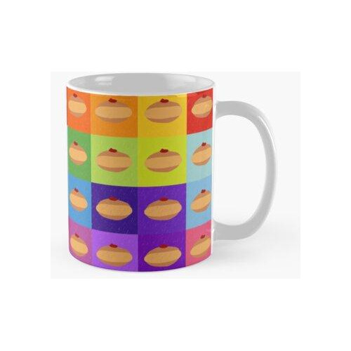 Taza Donuts Galore Rainbow Square Print Calidad Premium