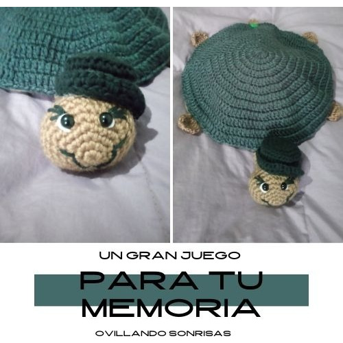 Juego Para La Memoria Tortuga Memotest Tejido, Con Emvio!