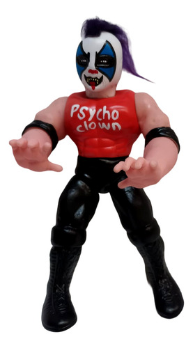 Muñeco Psycho Clown - Plástico 27 Cms. - Lucha Libre Bgg