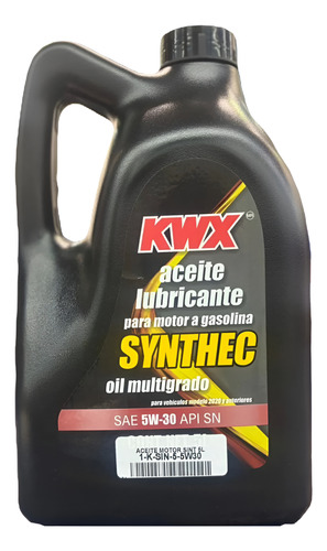 Kit Cambio Aceite Onix 1l 2020 2021 2022 2023 2024 2025 5w30