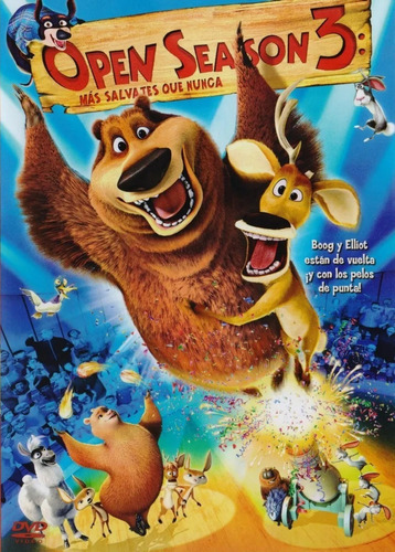 Open Season 3 Tres Amigos Salvajes Jaime Camil Pelicula Dvd