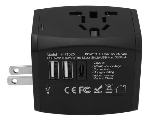 Adaptador Universal International Power Travel Plug 6a