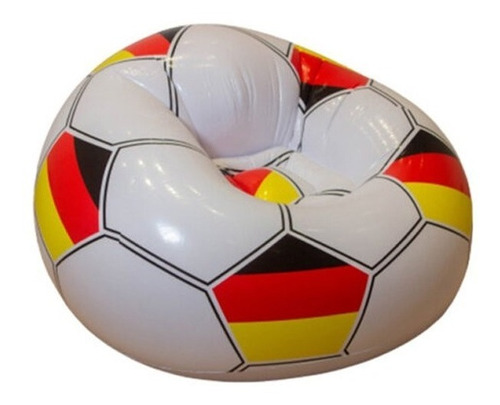 Sillon Puff Inflable Munich Kaboo Pelota Futbol Para Jardin