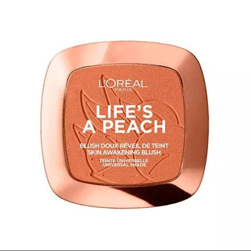 Rubor L'Oréal Paris Woke Up Like This Life's a Peach compacto tono 01