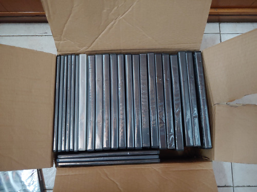 Lote De 25 Cajas De Dvd Slim Y Altas Negro (Usado)