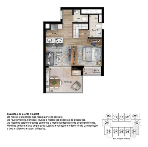 Apartamento Com 1 Dormitório(s) Localizado(a) No Bairro Itaim Bibi Em São Paulo / São Paulo - 4880:909201