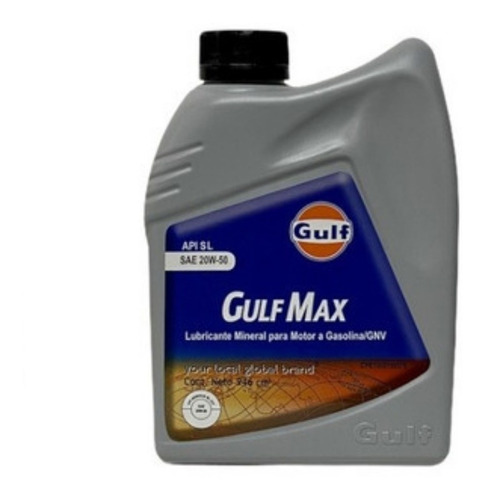 Aceite Mineral Gulf Max 20w50 Api Sl, Tienda Física Caricuao