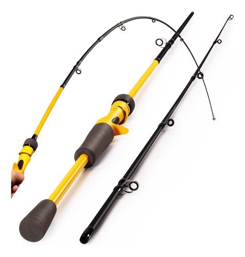 Vara De Pesca Ultra Leve De Carbono 1,8m 2 Partes Super Leve