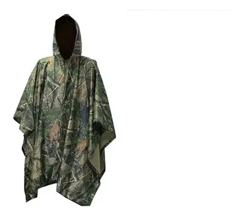 Poncho Emborrachado Impermeável Eb Capa Chuva Militar Verde em