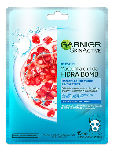 Garnier Skin Active Mascarilla Hidra Bomb Hidrata Revitaliza