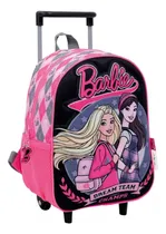 Comprar Mochila Con Carrito Barbie 12 Pulgadas College Negro Rosa