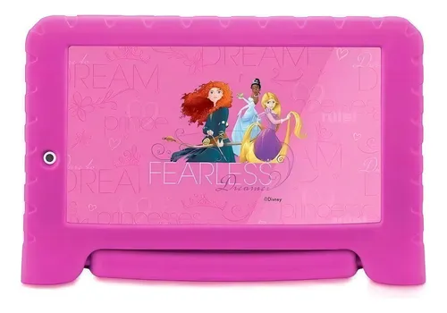 Tablet Disney Princesas Plus 7" 16GB color rosa 1GB de memoria RAM