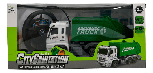 City Sanitation Vehiculo De Recolección A Radio Control 1:32