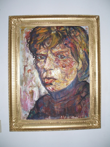 Retrato De Mick Jagger. La Rocca. Arte Microconceptual.