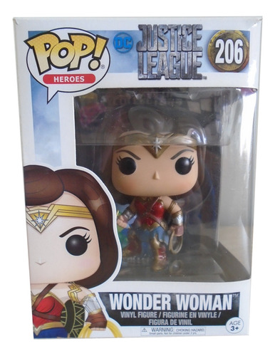 Funko Pop Wonder Woman Justice League #206 Nuevo Y Original