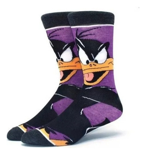 5 Pares De Calcetines Largos De Algodón Con Dibujos Animados