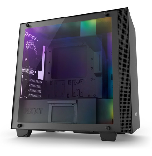 Gabinete Nzxt H400i Black 3 X 120mm Vidrio Templado Color Negro
