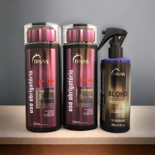 Plus Mais Shampoo E Condicionador 300ml + Blond 260ml Truss