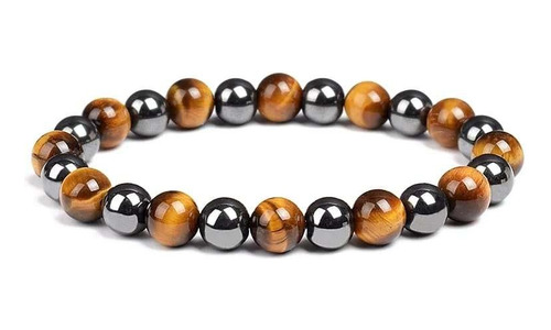 Pulsera Ojo De Tigre Y Hematite - Piedra Natural