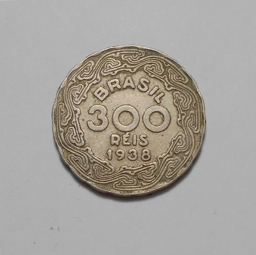 Brasil Moneda De 300 Reis 1938  Km#546 - Getulio Vargas