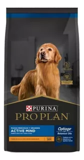 Alimento Pro Plan OptiAge Active Mind 7+ para perro senior de raza mediana y grande sabor pollo y arroz en bolsa de 15 kg