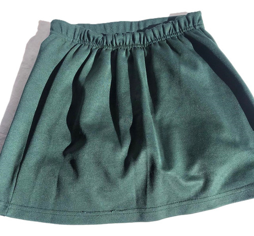 Pollera Con Tapa Y Calza Colegio Santa Ines T16 Verde Verde Oscuro 16 (Usado)